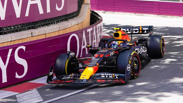 Sergio Perez (Red Bull) in Monaco.