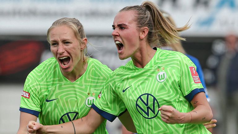 Die Frauen des VfL Wolfsburg gewinnen spät in Meppen.