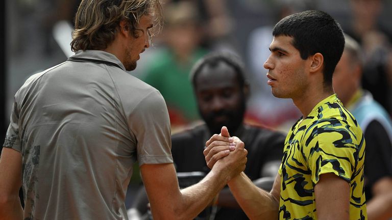 Alexander Zverev steht nicht in den Top Five des Powerrankings - auf welchen Platz reiht sich Carlos Alcaraz ein?