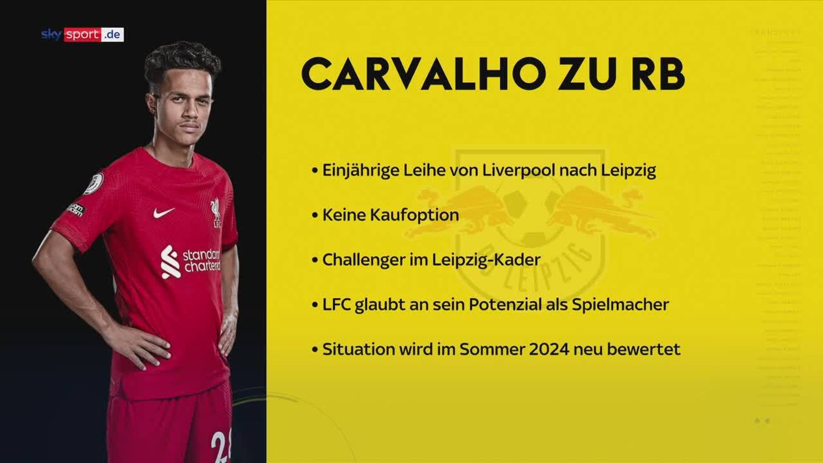 Rb Leipzig Transfer News Carvalho Kommt Von Liverpool Fußball News Sky Sport 