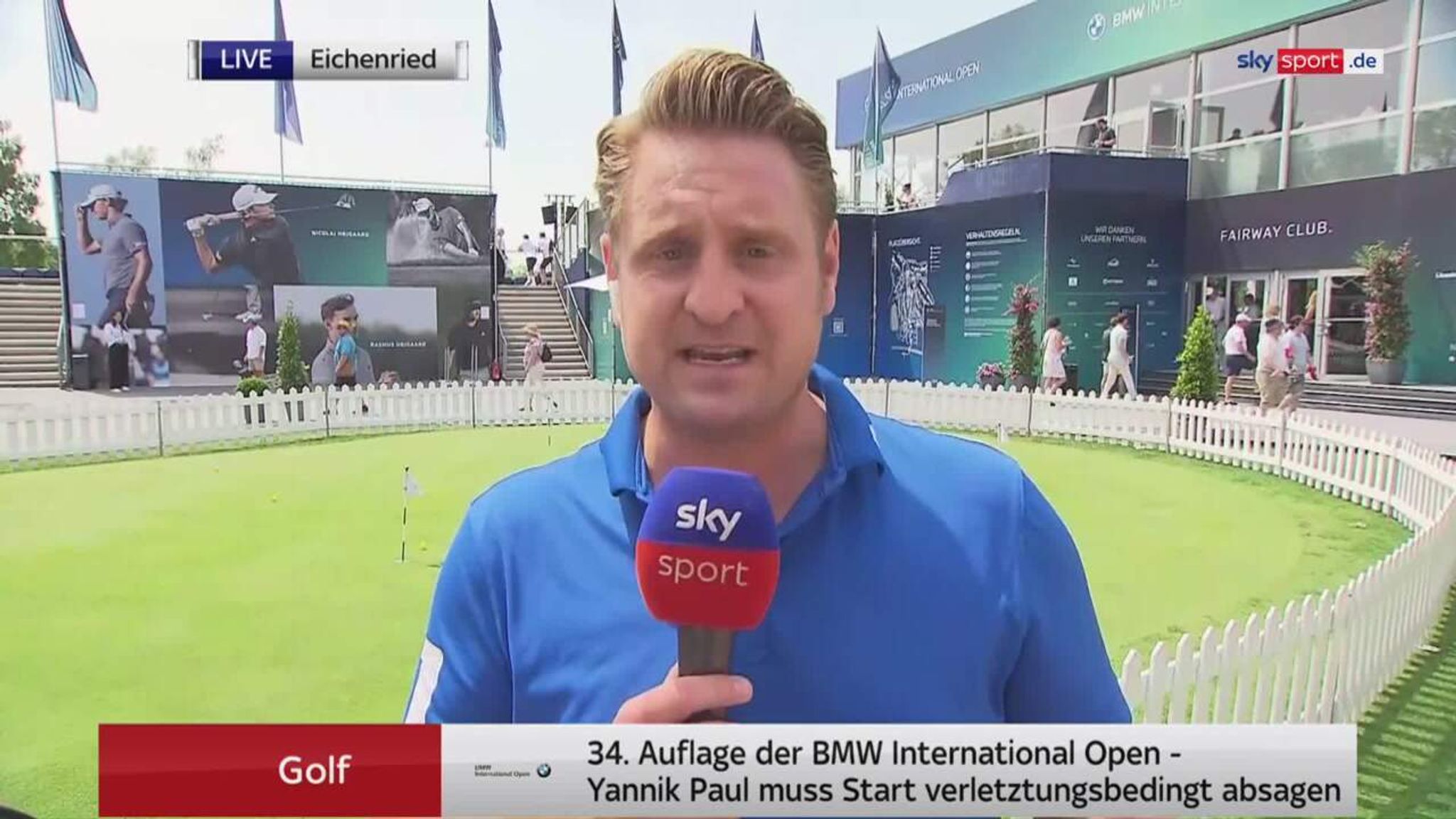 Golf Yannik Paul muss BMW Open verletzungsbedingt absagen Golf News Sky Sport