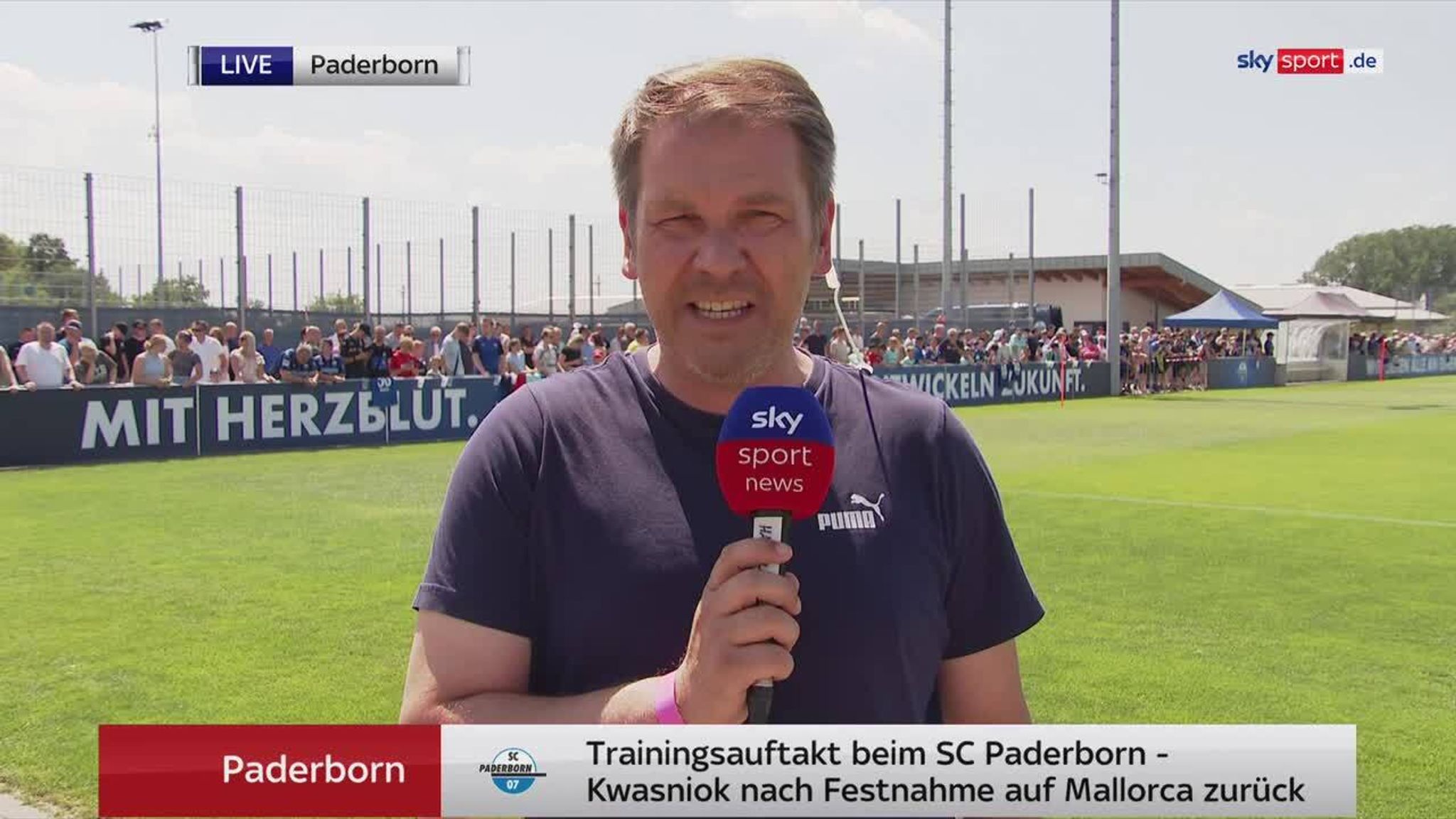 Paderborn Trainingsauftakt beim SCP Fußball News Sky Sport