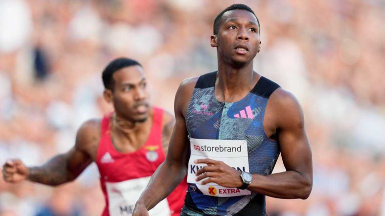 Erriyon Knighton knackt in Oslo den Meeting-Rekord von Usain Bolt.