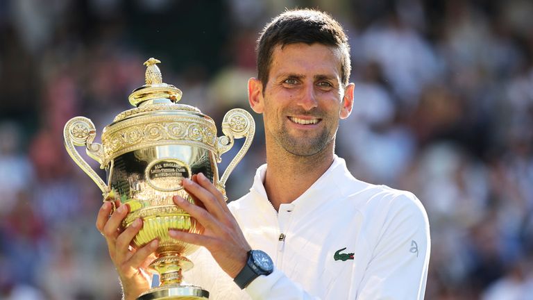 Novak Djokovic geht als Titelverteidiger in Wimbledon ins Turnier.