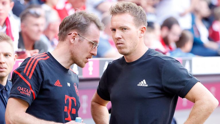 Ex-Bayern-Coach Juliaqn Nagelsmann (r.) mit Teampsychologe Dr. Maximilian Pelka.
