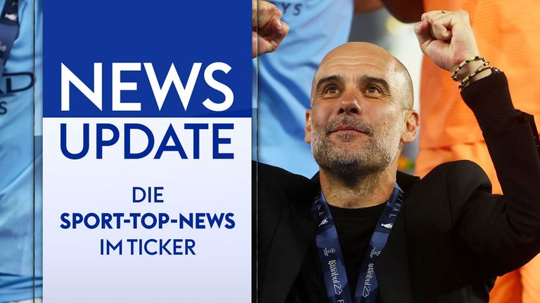 Pep Guardiola bejubelt sein zweites Triple als Trainer.