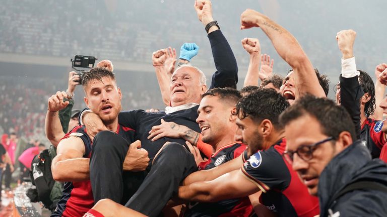 Claudio Ranieri ist mit Cagliari Calcio der Wiederaufstieg in die Serie A gelungen.