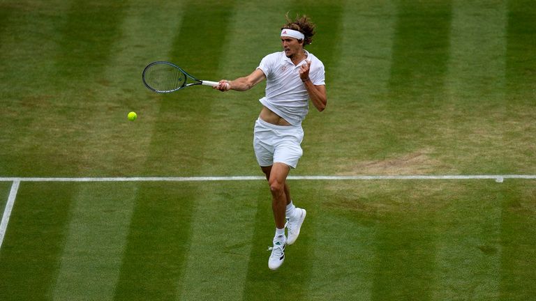 Alexander Zverev muss es in der ersten Runde in Wimbledon mit einem Qualifikanten aufnehmen.