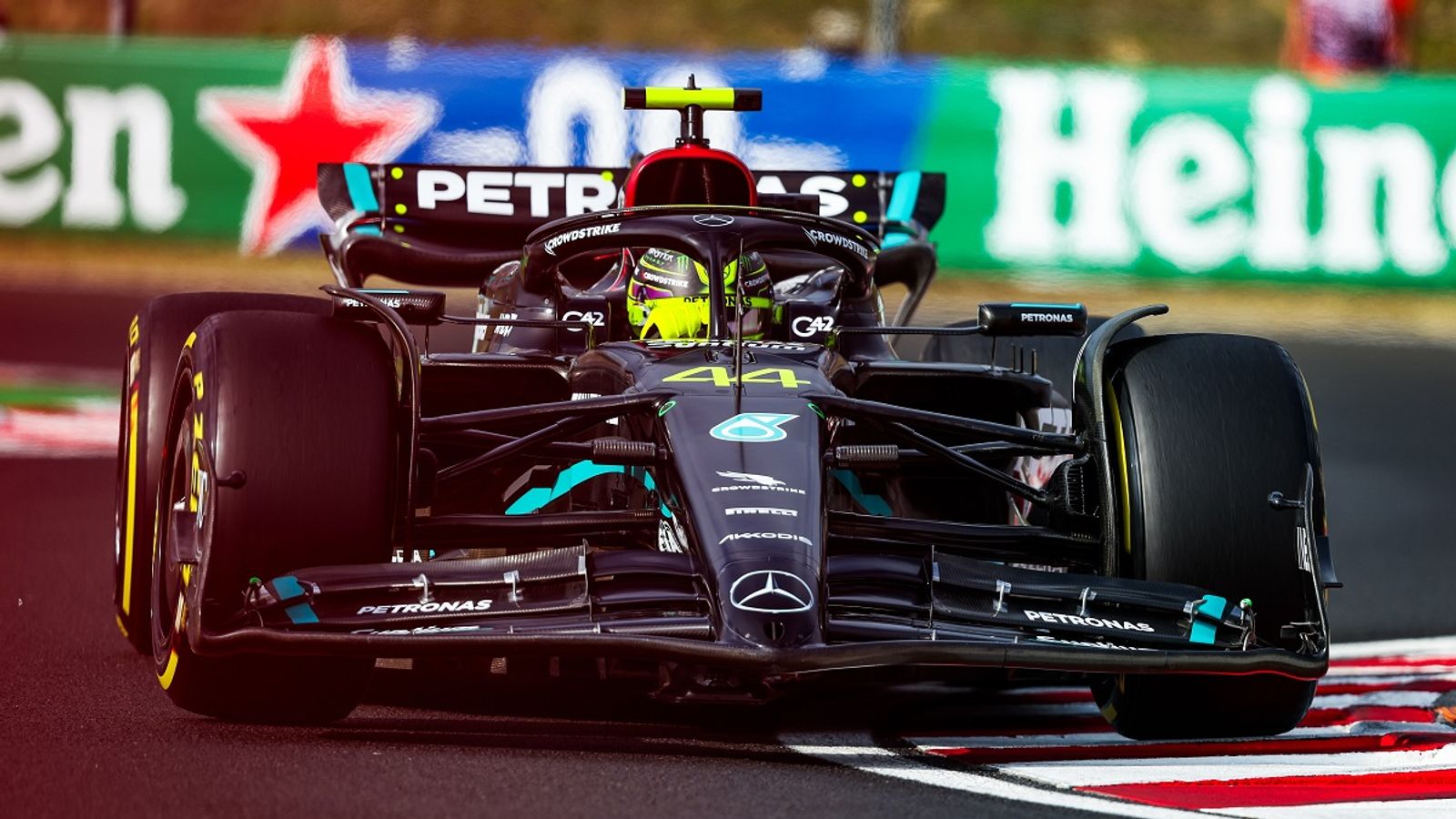 Formel 1 Hamilton in Ungarn mit der besten Runde in FP3