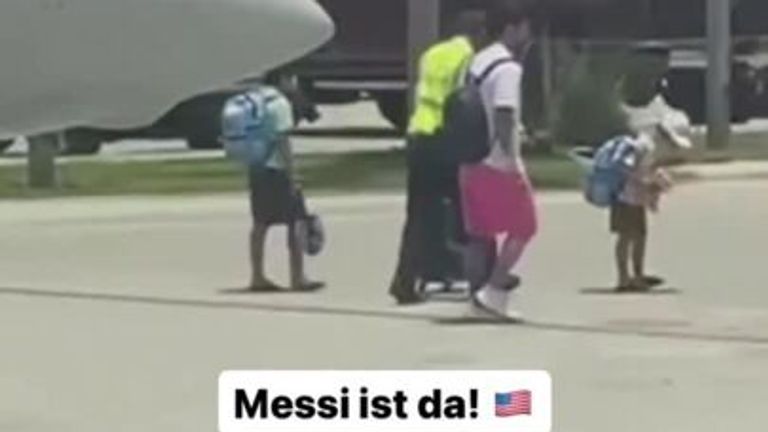 Messi ist da! Landung in Florida