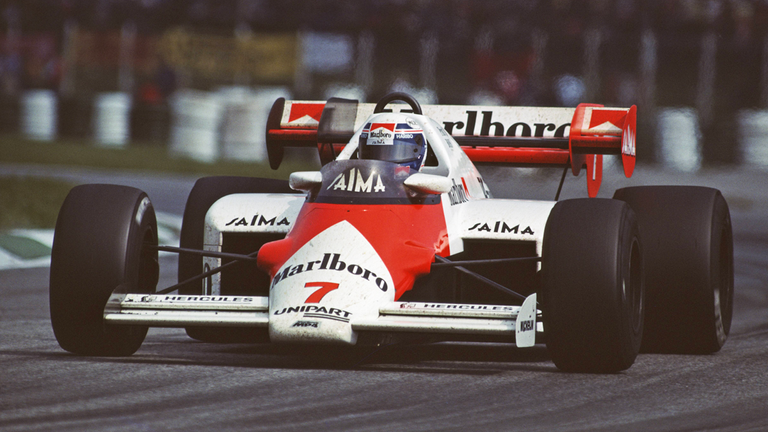8 Siege: Alain Prost (5) und Niki Lauda (3) für McLaren von Großbritannien 1984 bis Brasilien 1985.