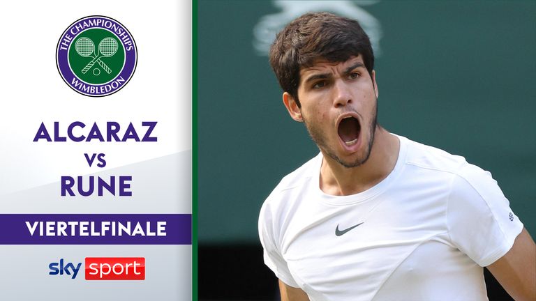 Carlos Alcaraz (Spanien/Nr. 1) - Holger Rune (Dänemark/Nr. 6) 7:6 (7:3), 6:4, 6:4