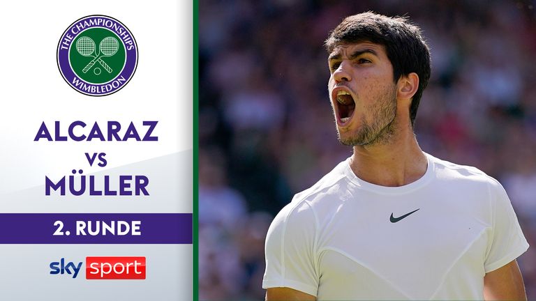 Carlos Alcaraz (Spanien) –  Alexandre Muller (Frankreich) 6:4, 7:6, 6:3