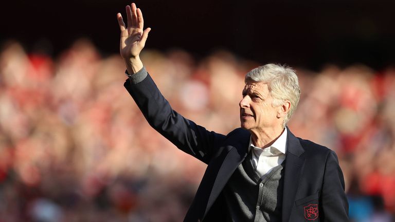 Arsene Wenger wurde von den Gunners mit einer Bronzestatue geehrt.