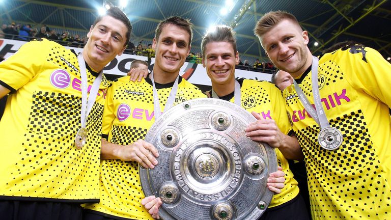 Blaszczykowski (r.) 2012 bei der Meisterfeier des BVB.
