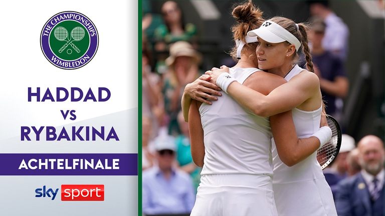 Beatriz Haddad Maia (Brasilien) - Elena Rybakina (Kasachstan) 1:4 - Abbruch nach Verletzung Haddad Maia.