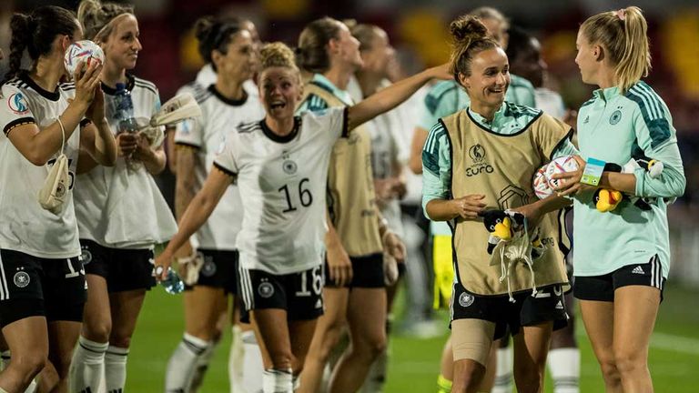Die deutsche Frauen-Nationalmannschaft erreichte bei der EM 2022 das Finale.