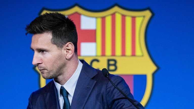 Von 2000 bis 2021 trug Lionel Messi das Trikot des FC Barcelona. 