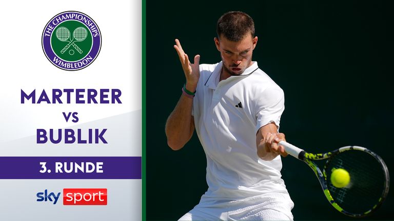 Alexander Bublik (Kasachstan/Nr. 23) - Maximilian Marterer (Nürnberg) 6:4, 6:1, 7:6 (7:4)