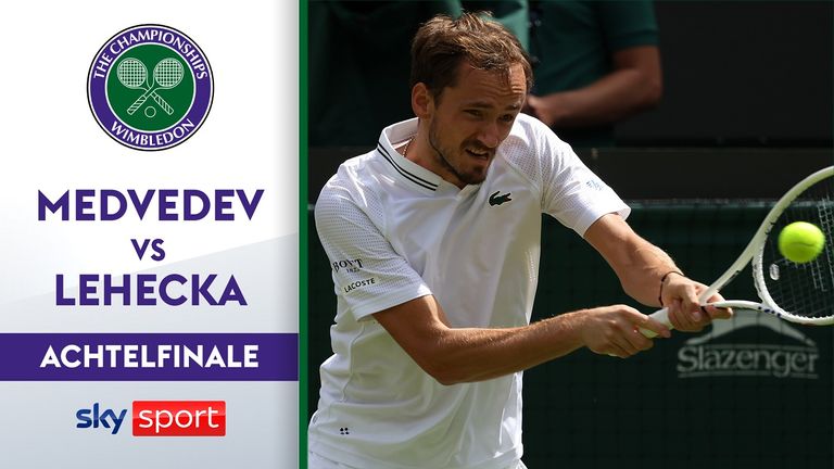 Daniil Medvedev (Russlan) - Jiri Lehecka (Tschechische Republik) 6:4, 6:2 - Aufgabe Lehecka