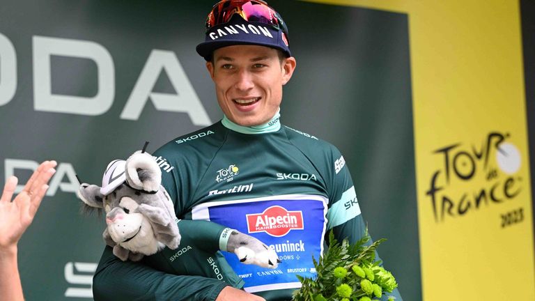 Jasper Philipsen gewinnt die 7. Etappe der Tour de France 2023.