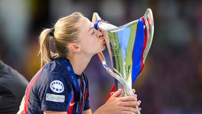 Fridolina Rolfö gewann mit Barca in diesem Jahr das Champions-League-Finale. Gegen Wolfsburg schoss die Schwedin das 3:2-Siegtor.