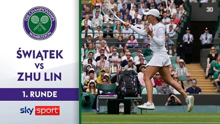 Iga Swiatek (Polen/Nr. 1) - Zhu Lin (China) 6:1, 6:3