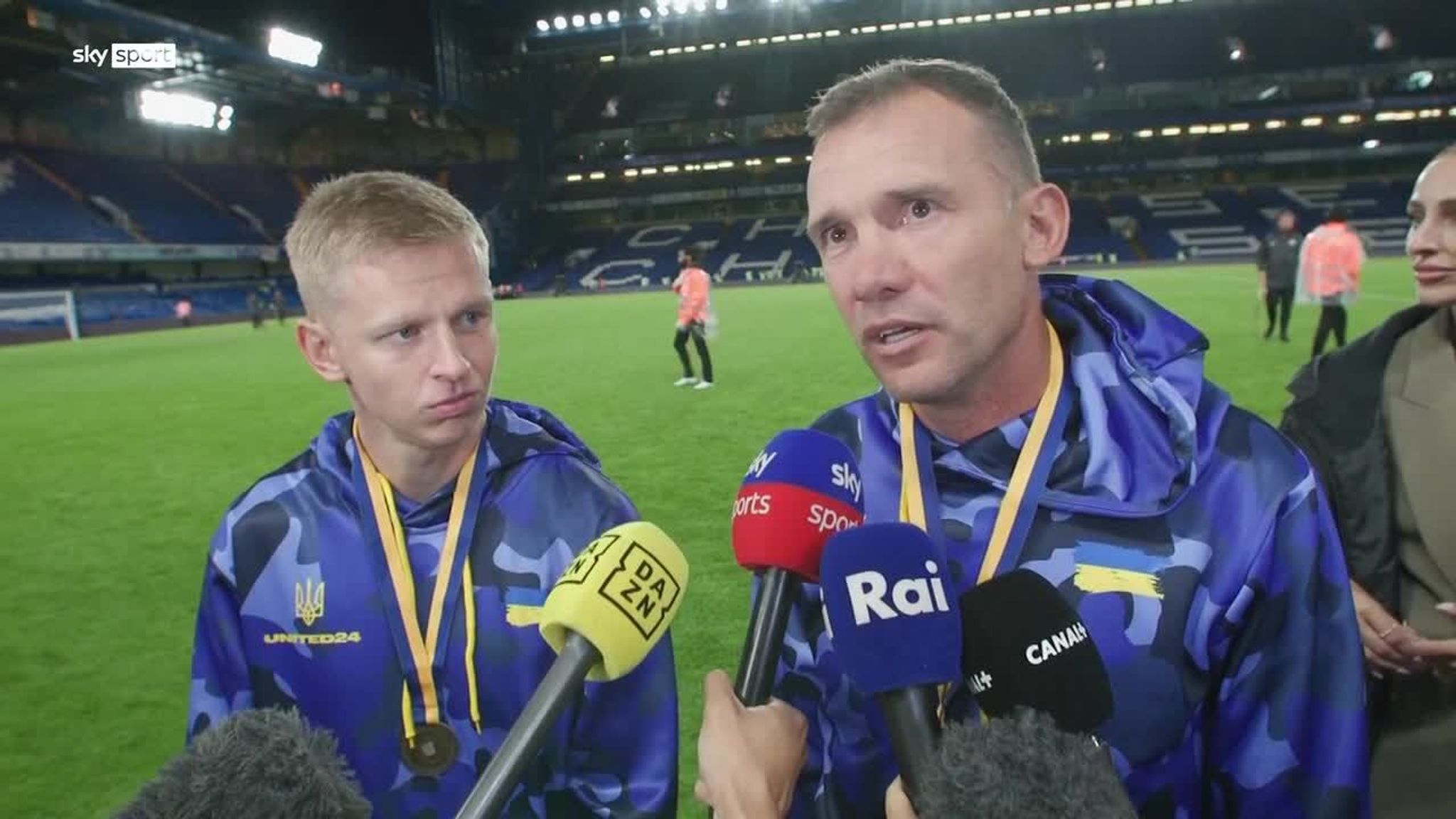 Fußball City-Star Zinchenkov und Legende Shevchenko organisieren Match for Ukraine Fußball News Sky Sport