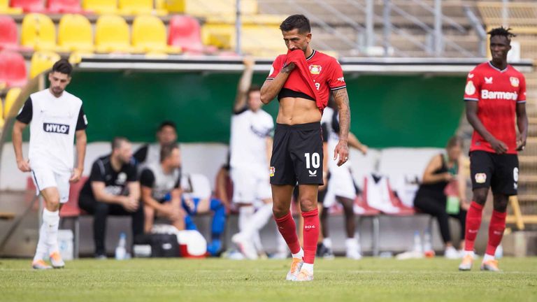 12. Platz: Bayer 04 Leverkusen: 9-mal Erstrundenaus / zuletzt 2022/23 gegen SV 07 Elversberg