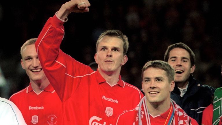 Sturm: Michael Owen (Mit Hamann von 1999 bis 2004 beim FC Liverpool).
