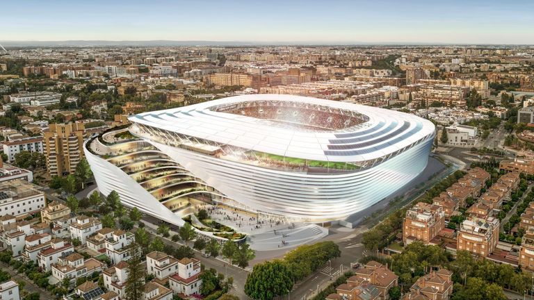 Eine echte Augenweide: So soll das neue Benito Villamarin-Stadion von Real Betis aussehen. (Bildquelle: realbetisbalompie.es)