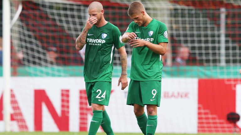 8. Platz: VfL Bochum: 11-mal Erstrundenaus / zuletzt 2018/19 gegen SC Weiche Flensburg 08