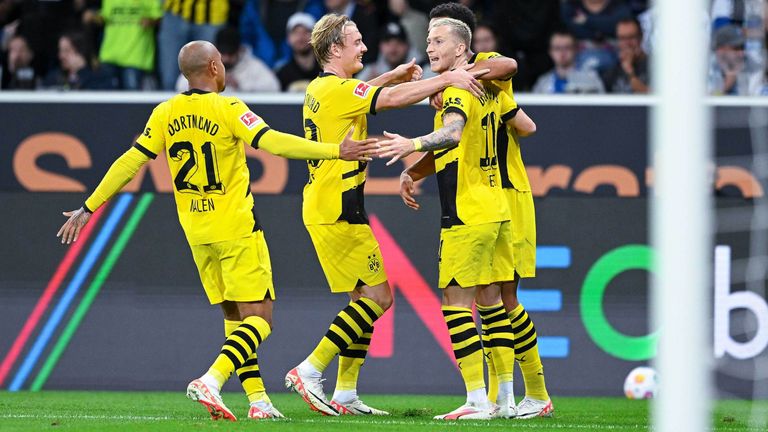 Dortmund gewinnt bei der TSG Hoffenheim.
