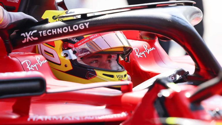 Charles Leclerc (Ferrari) in Monza.