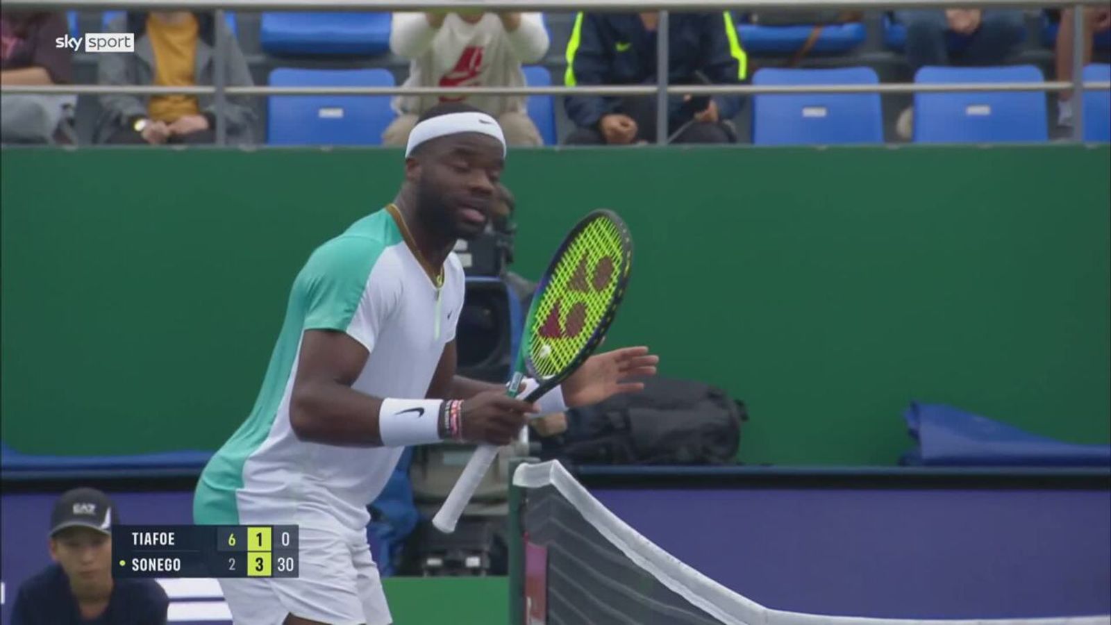 Tennis Tiafoe kritisiert Schiedsrichter im Spiel gegen Sonego Tennis News Sky Sport