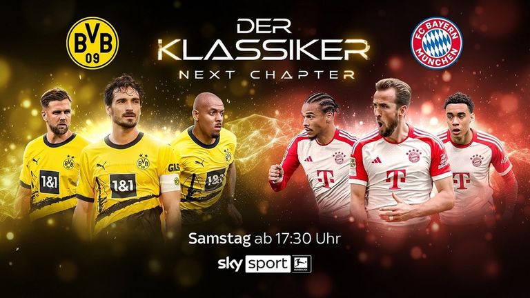 Borussia Dortmund gegen FC Bayern LIVE: am Samstag exklusiv auf Sky!