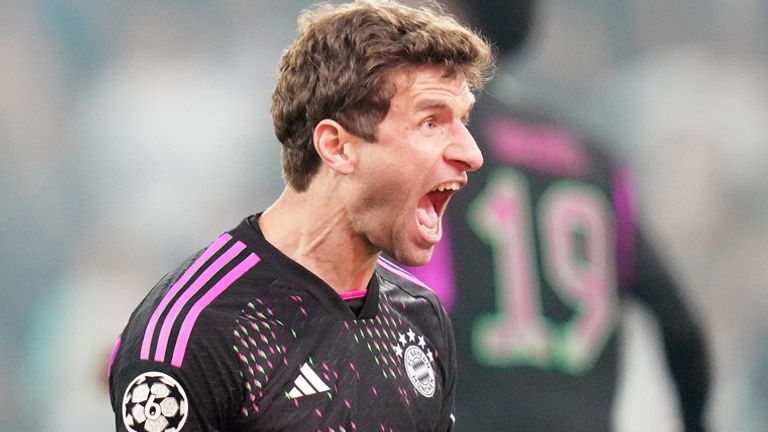 Joker Thomas Müller hatte mit seiner starken Vorarbeit beim Treffer von Mathys Tel einen großen Anteil am Bayern-Sieg in Kopenhagen.