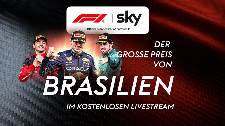Sky Sport präsentiert Euch am Sonntag, den 5. November, den Großen Preis von Brasilien - im kostenlosen Livestream. In der Sky Sport App und auf skysport.de. Viel Spaß! 