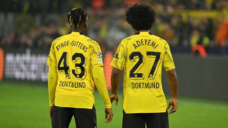 Jamie Bynoe-Gittens und Karim Adeyemi warten in der laufenden Saison beide noch auf ihr erste Torbeteiligung. Bringen die Youngsters den BVB gegen Bremen zum Jubeln?