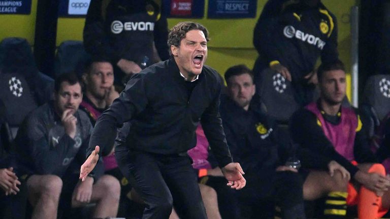 BVB-Trainer Edin Terzic konnte auch beim zweiten CL-Gruppenspiel mit den Dortmundern keinen Sieg einfahren.