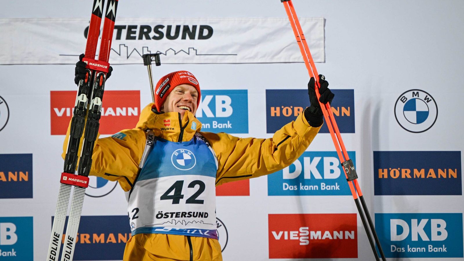 Roman Rees gewinnt 20 Kilometer Einzel in Östersund vor Justus Strelow Wintersport News Sky Sport