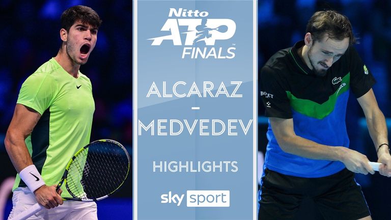 ATP Finals 2023 | Alcaraz (ESP) - Medvedev (RUS) | Vorrunde 3. Spieltag