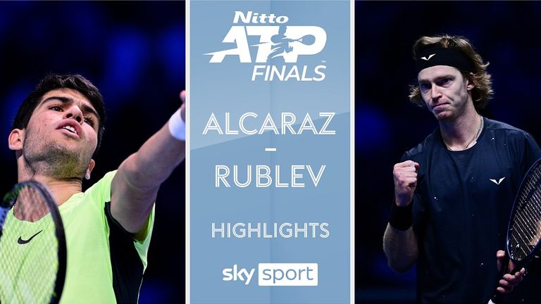 ATP Finals 2023 | Alcaraz (ESP) - Rublev (RUS) | Vorrunde 2. Spieltag