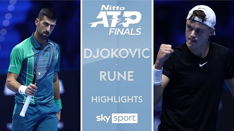 Bei den ATP Finals in Turin treffen Novak Djokovic und Holger Rune aufeinander.