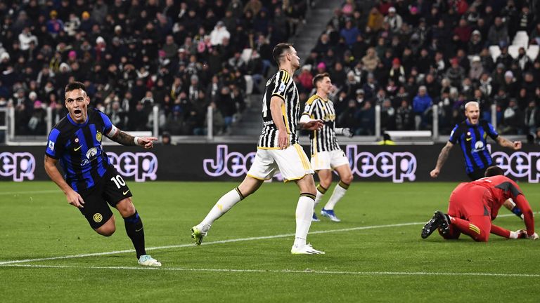 Lautaro Martinez rettet Inter gegen Juventus einen Punkt.