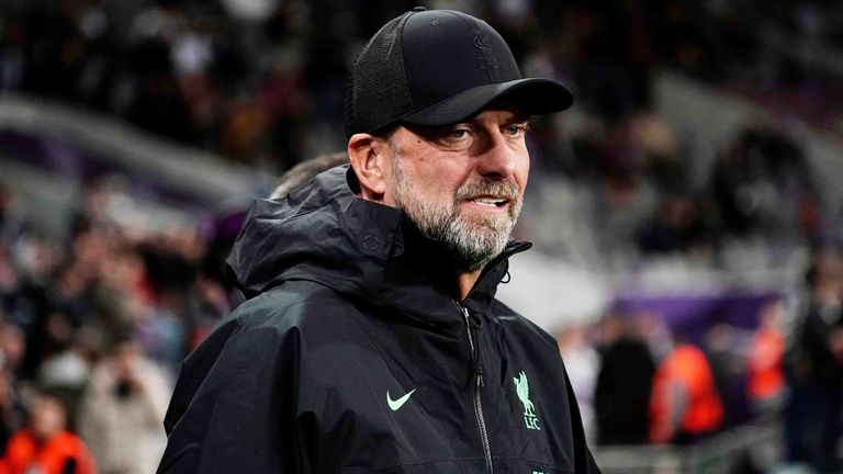 Liverpools Trainer Jürgen Klopp ist nach der Niederlage beim FC Toulouse sauer.