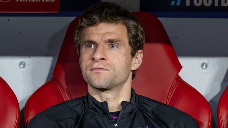 Thomas Müller findet sich beim FC Bayern unter Trainer Thomas Tuchel meist auf der Bank wieder.