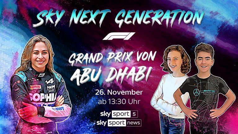 Sky Next Generation - die Kinderübertragung zum Formel 1 Finale in Abu Dhabi. Sonntag ab 13:30 Uhr live! 