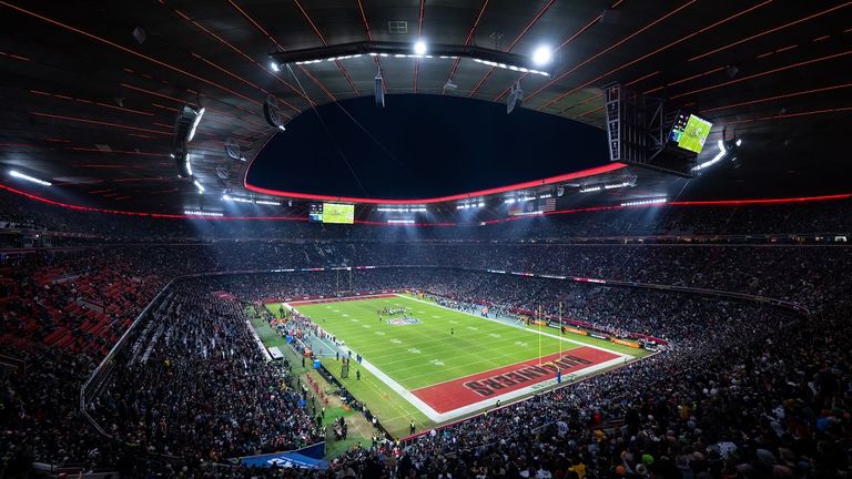 Die NFL in der Münchner Allianz Arena.