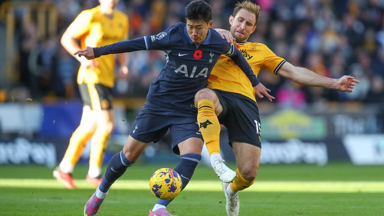 Tottenham Hotspur und Heung-Min Son (l.) zogen gegen die Wolverhampton Wanderers den Kürzeren.